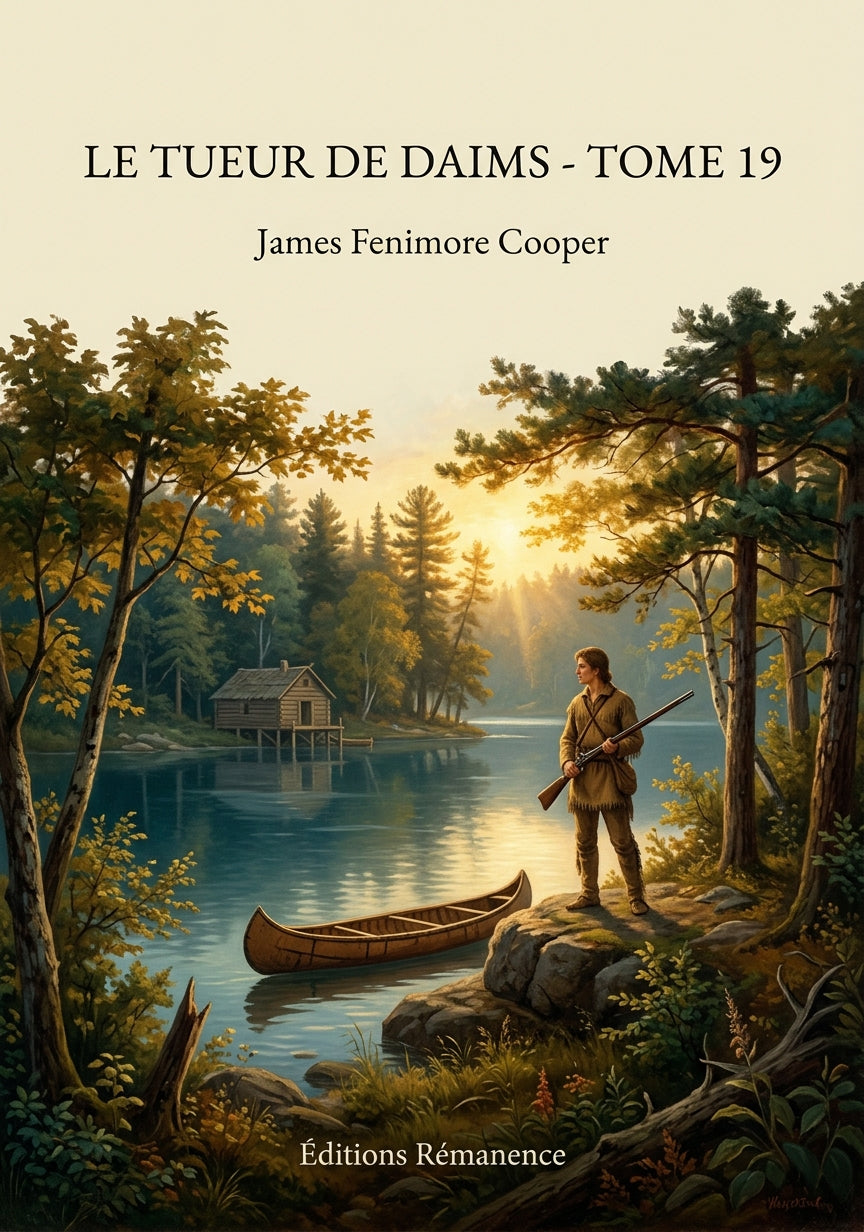 Livre Le Tueur de daims - Tome 19 par James Fenimore Cooper - Couverture - Editions Remanence