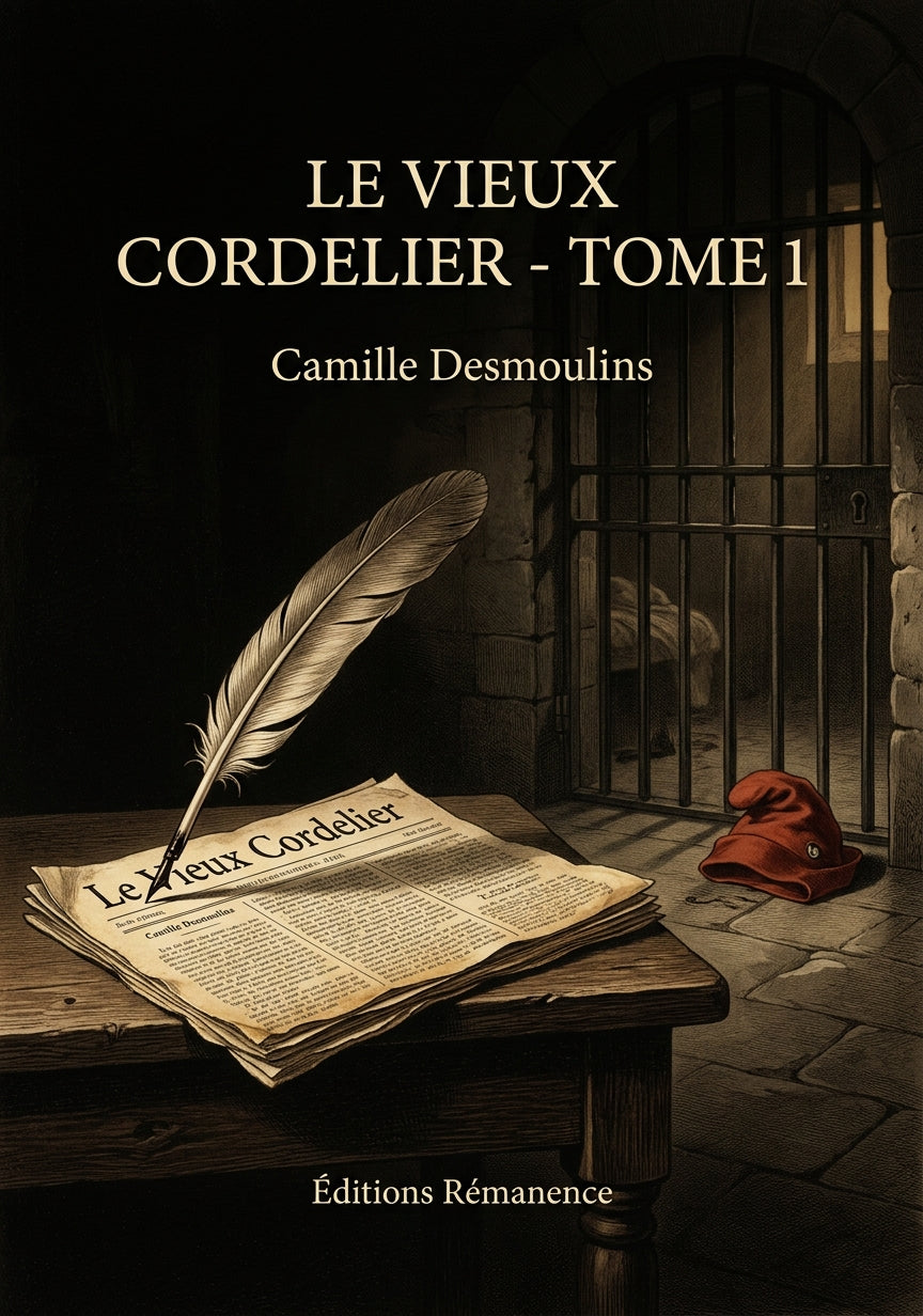 Livre Le Vieux Cordelier - Tome 1 par Camille Desmoulins - Couverture - Editions Remanence