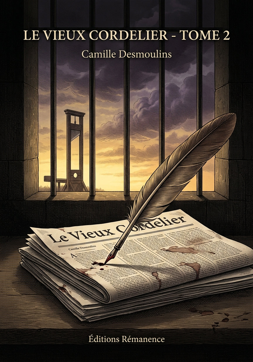 Livre Le Vieux Cordelier - Tome 2 par Camille Desmoulins - Couverture - Editions Remanence