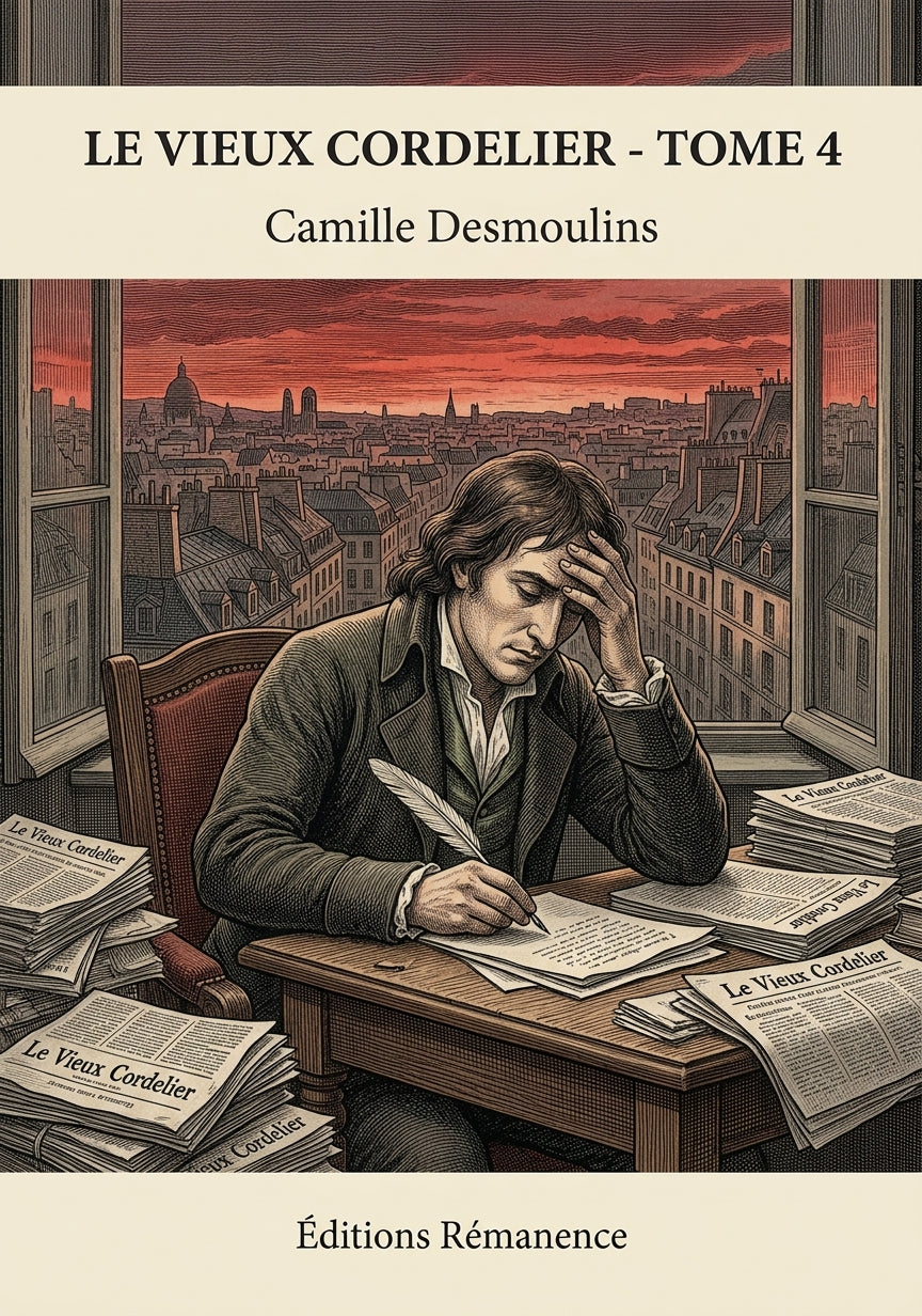 Livre Le Vieux Cordelier - Tome 4 par Camille Desmoulins - Couverture - Editions Remanence