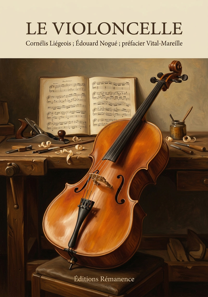 Livre Le Violoncelle par Cornélis Liégeois ; Édouard Nogué ; préfacier Vital-Mareille - Couverture - Editions Remanence