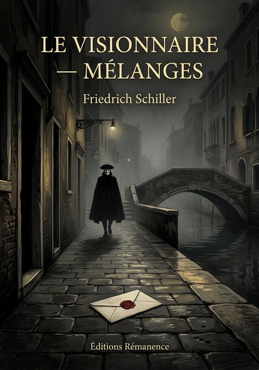 Livre Le Visionnaire — Mélanges par Friedrich Schiller - Couverture - Editions Remanence