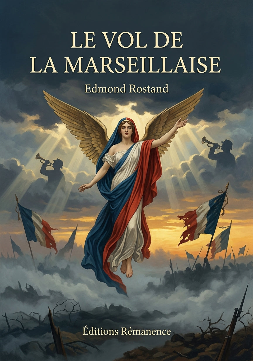 Livre Le Vol de la Marseillaise par Edmond Rostand - Couverture - Editions Remanence