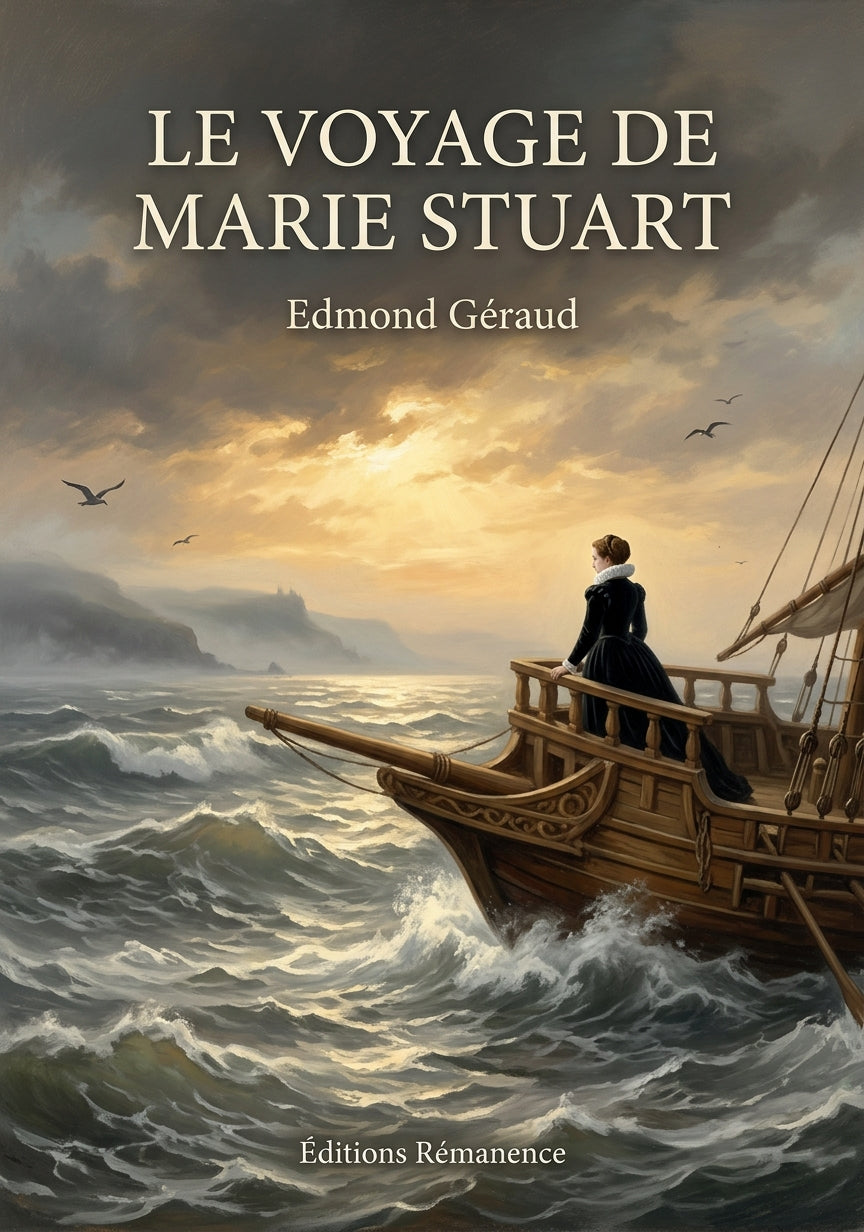 Livre Le Voyage de Marie Stuart par Edmond Géraud - Couverture - Editions Remanence