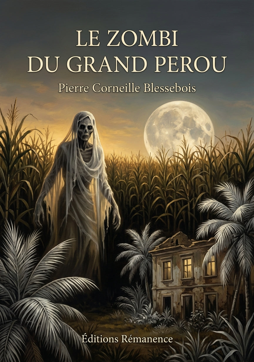 Livre Le Zombi du Grand Perou par Pierre Corneille Blessebois - Couverture - Editions Remanence