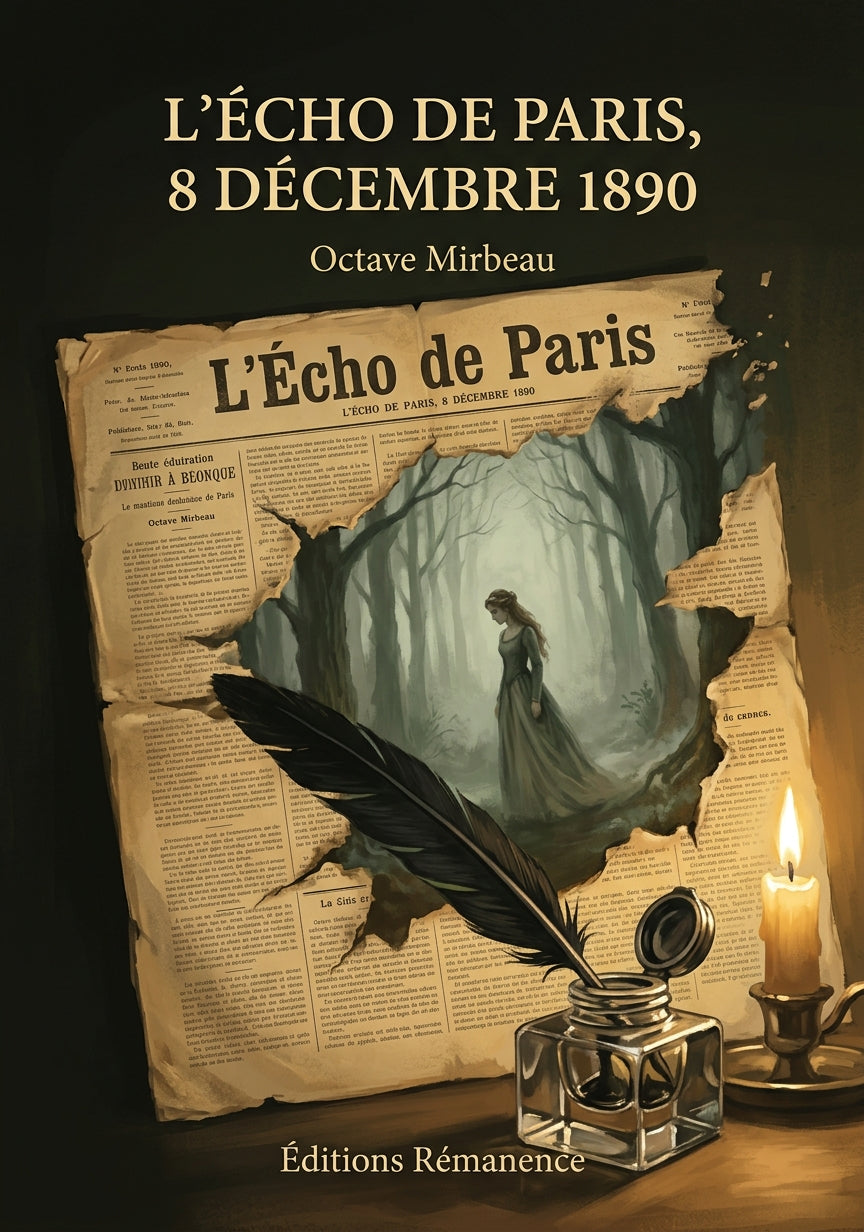 Livre L’Écho de Paris, 8 décembre 1890 par Octave Mirbeau - Couverture - Editions Remanence