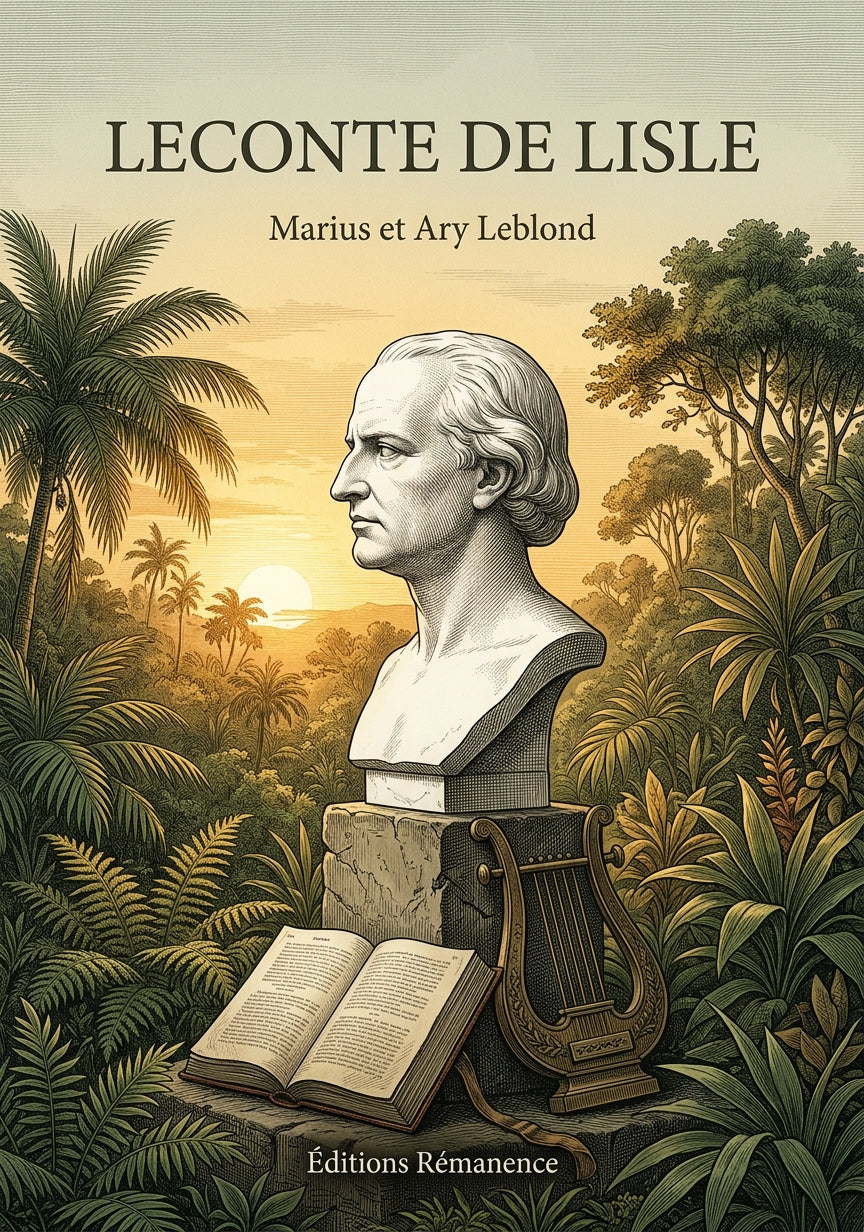 Livre Leconte de Lisle par Marius et Ary Leblond - Couverture - Editions Remanence