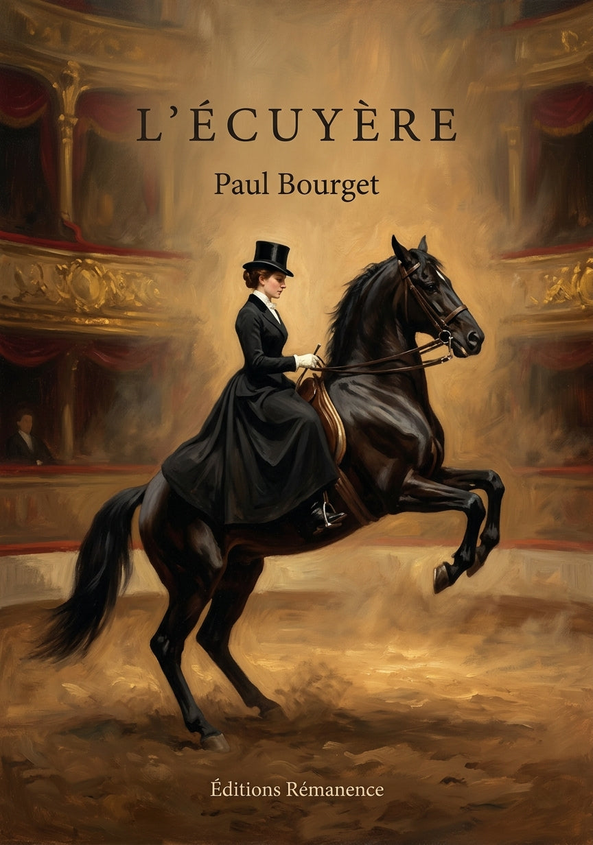 Livre L’Écuyère par Paul Bourget - Couverture - Editions Remanence