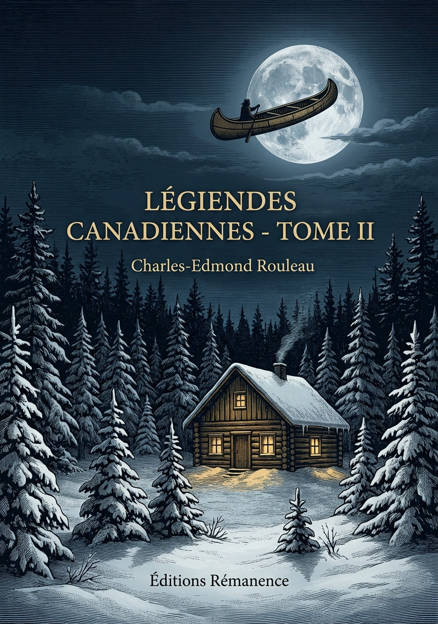 Livre Légendes canadiennes - Tome II par Charles-Edmond Rouleau - Couverture - Editions Remanence