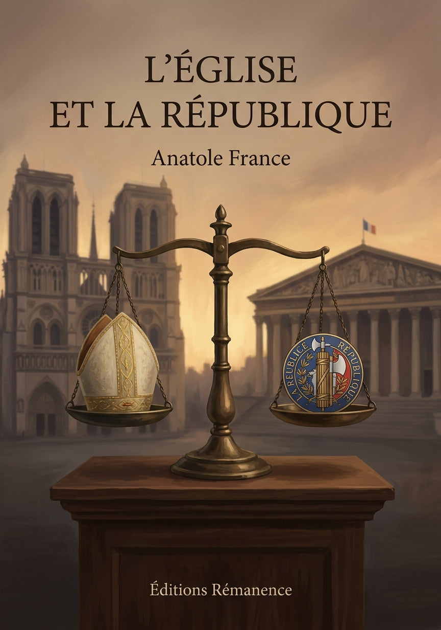 Livre L’Église et la République par Anatole France - Couverture - Editions Remanence