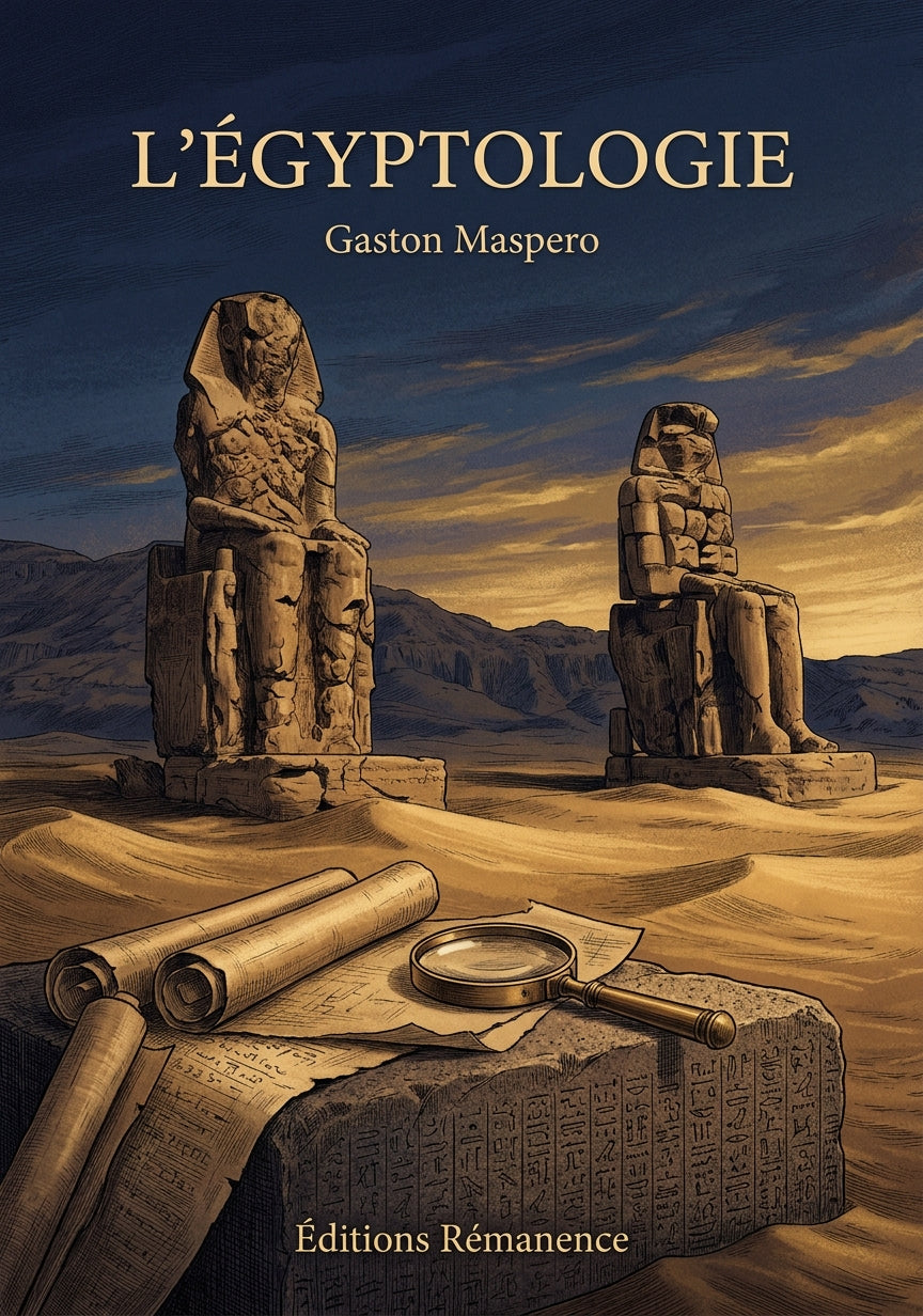 Livre L’Égyptologie par Gaston Maspero - Couverture - Editions Remanence