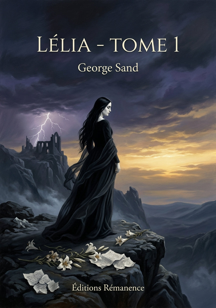 Livre Lélia - Tome 1 par George Sand - Couverture - Editions Remanence