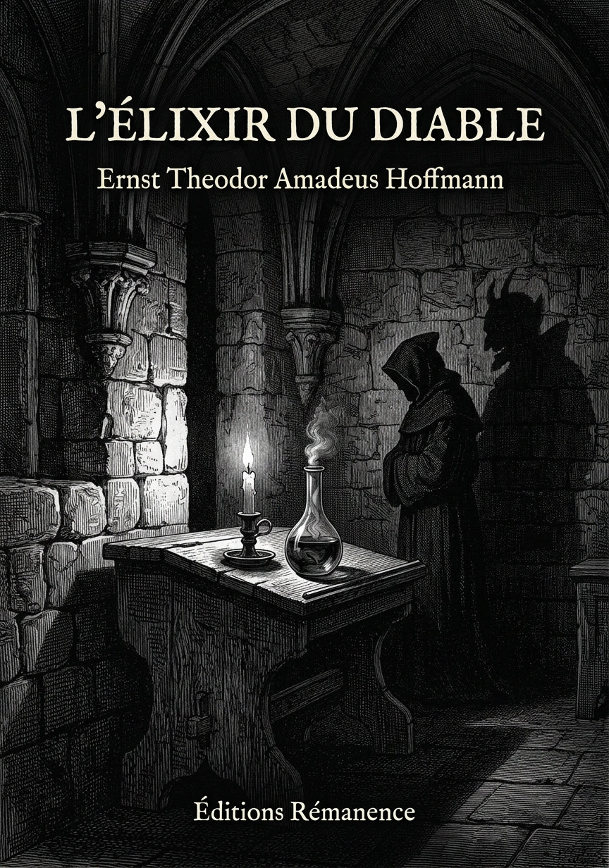 Livre L’Élixir du diable par Ernst Theodor Amadeus Hoffmann - Couverture - Editions Remanence