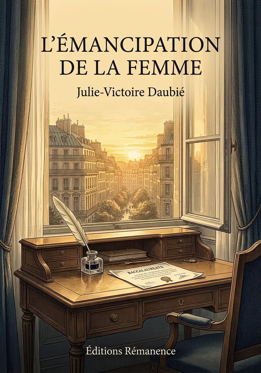 Livre L’émancipation de la femme par Julie-Victoire Daubié - Couverture - Editions Remanence