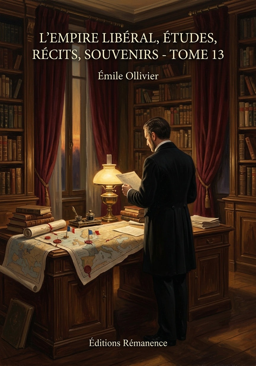 Livre L’Empire libéral, études, récits, souvenirs - Tome 13 par Émile Ollivier - Couverture - Editions Remanence