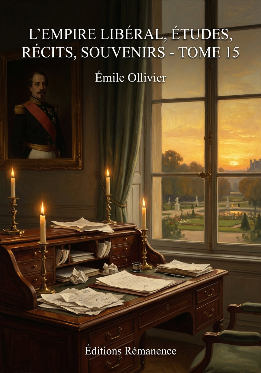 Livre L’Empire libéral, études, récits, souvenirs - Tome 15 par Émile Ollivier - Couverture - Editions Remanence
