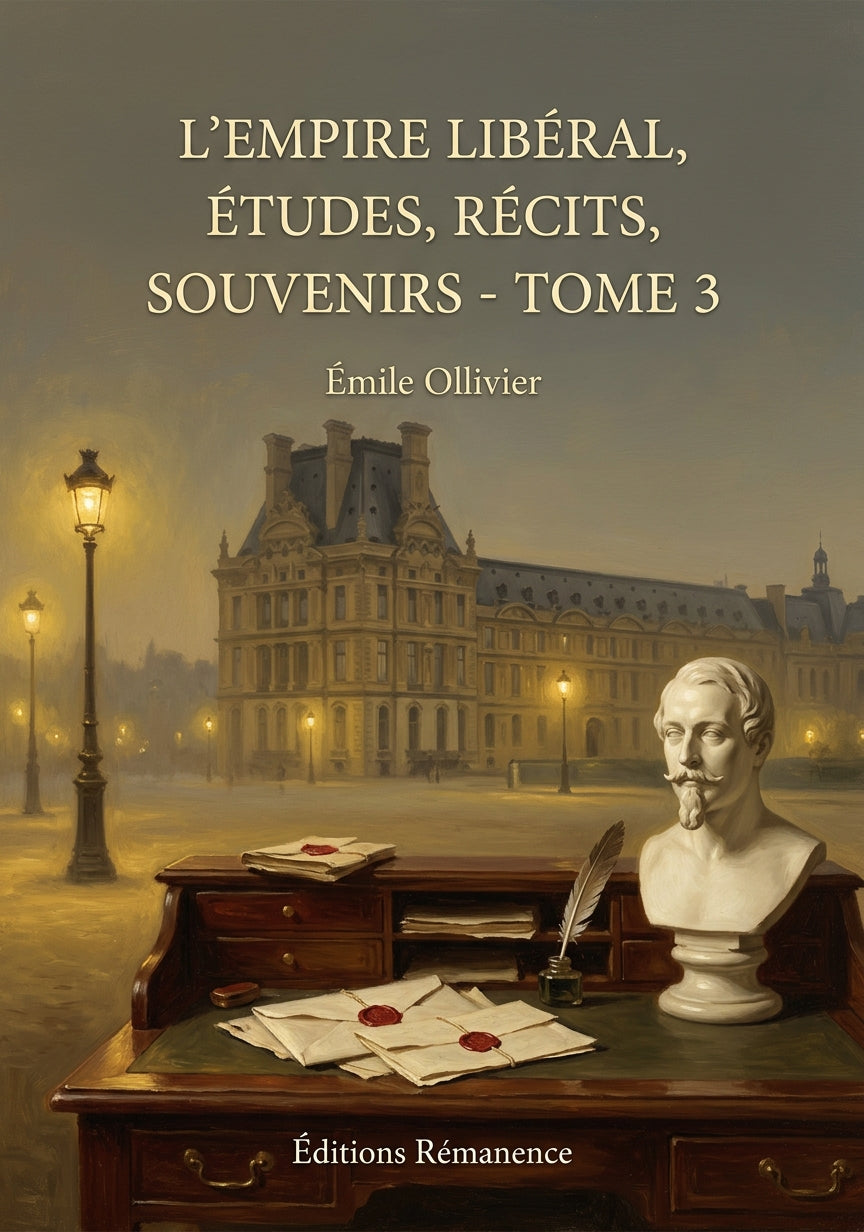 Livre L’Empire libéral, études, récits, souvenirs - Tome 3 par Émile Ollivier - Couverture - Editions Remanence