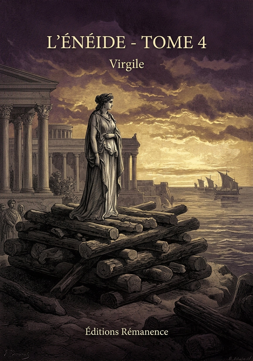 Livre L’Énéide - Tome 4 par Virgile - Couverture - Editions Remanence