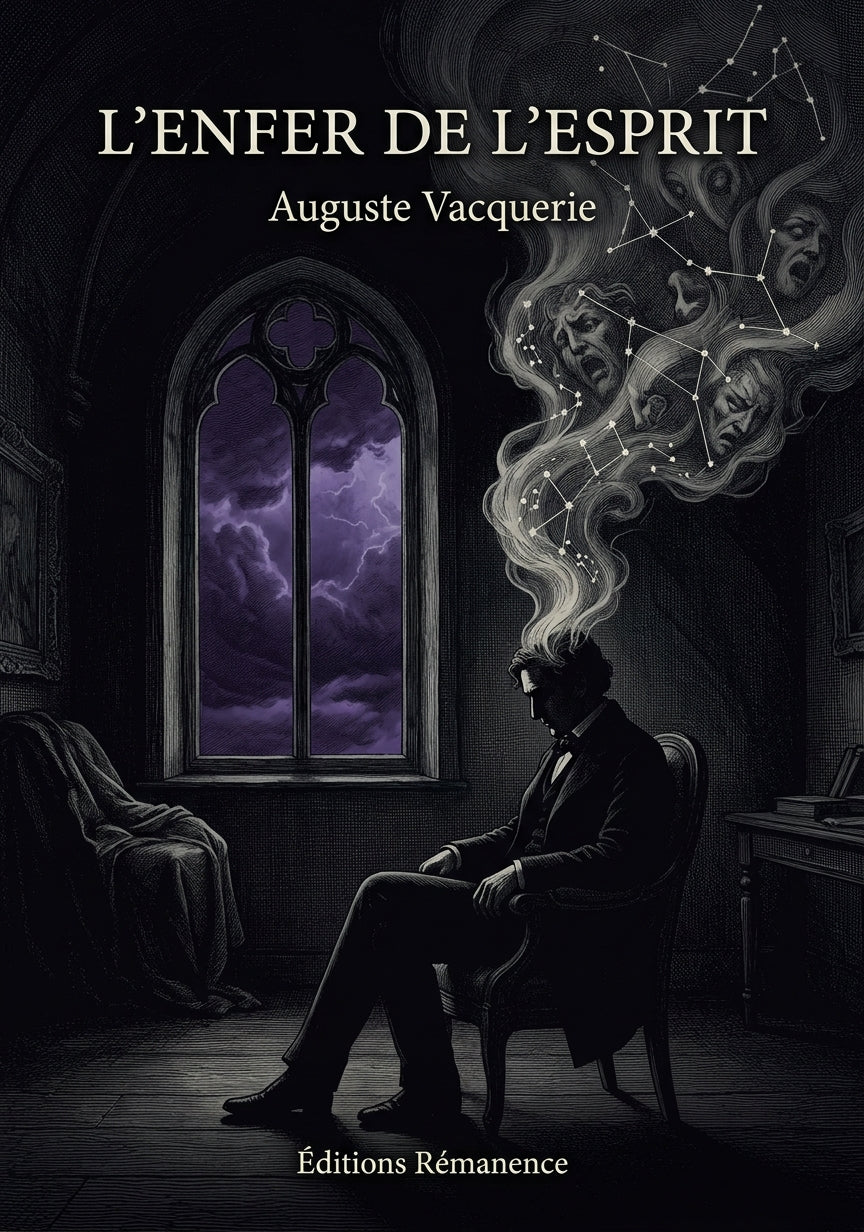 Livre L’Enfer de l’esprit par Auguste Vacquerie - Couverture - Editions Remanence