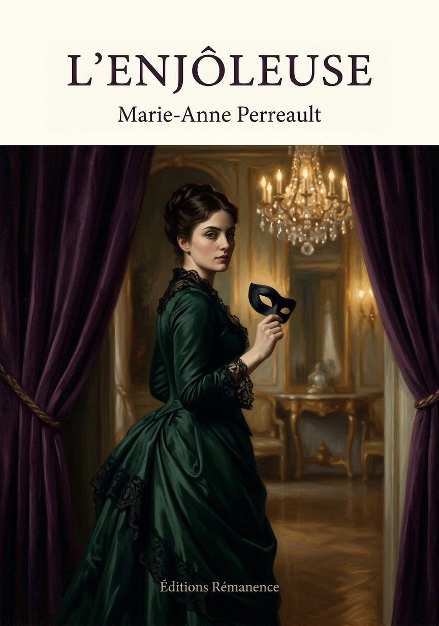 Livre L’enjôleuse par Marie-Anne Perreault - Couverture - Editions Remanence