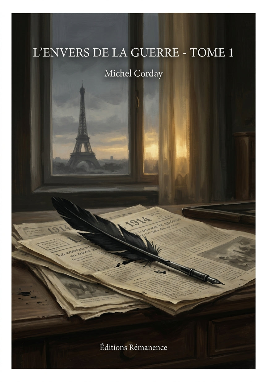 Livre L’Envers de la guerre - Tome 1 par Michel Corday - Couverture - Editions Remanence