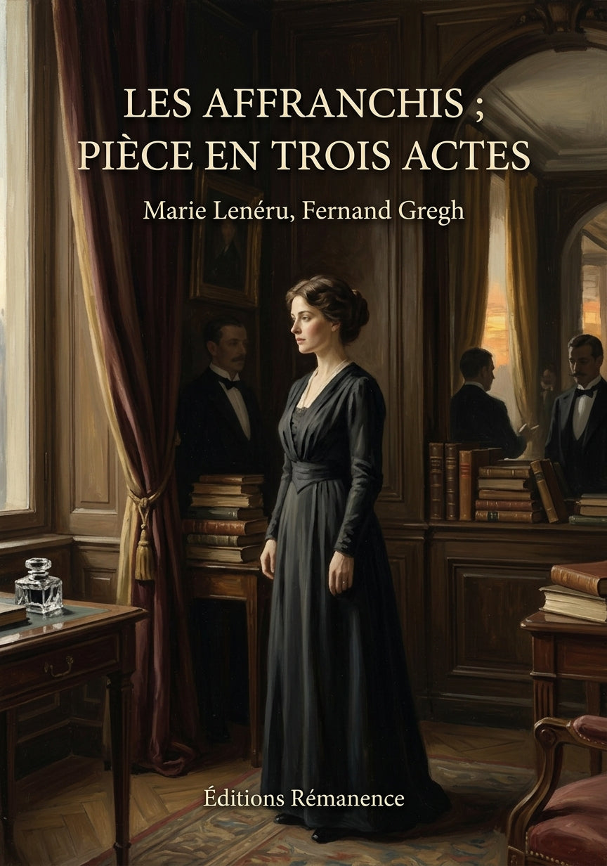 Livre Les Affranchis ; pièce en trois actes par Marie Lenéru, Fernand Gregh - Couverture - Editions Remanence