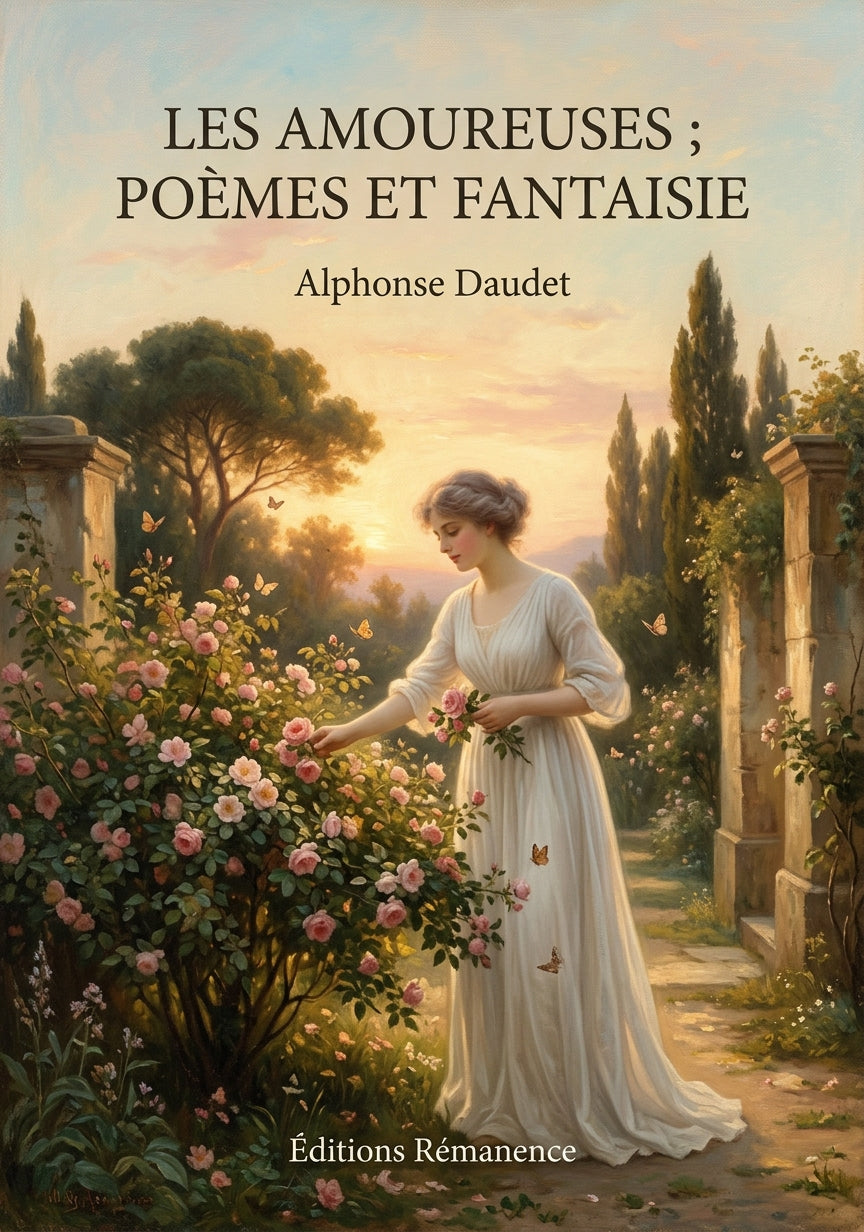 Livre Les Amoureuses ; Poèmes et Fantaisie par Alphonse Daudet - Couverture - Editions Remanence