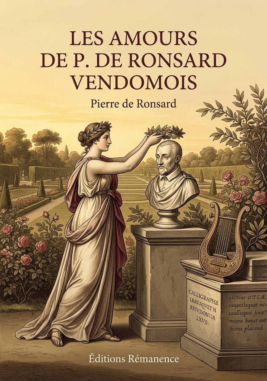 Livre Les Amours de P. de Ronsard Vendomois par Pierre de Ronsard - Couverture - Editions Remanence