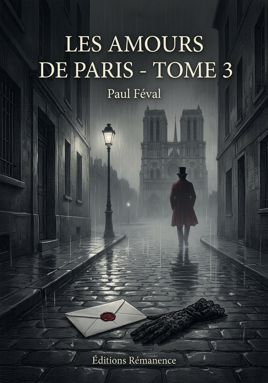 Livre Les Amours de Paris - Tome 3 par Paul Féval - Couverture - Editions Remanence