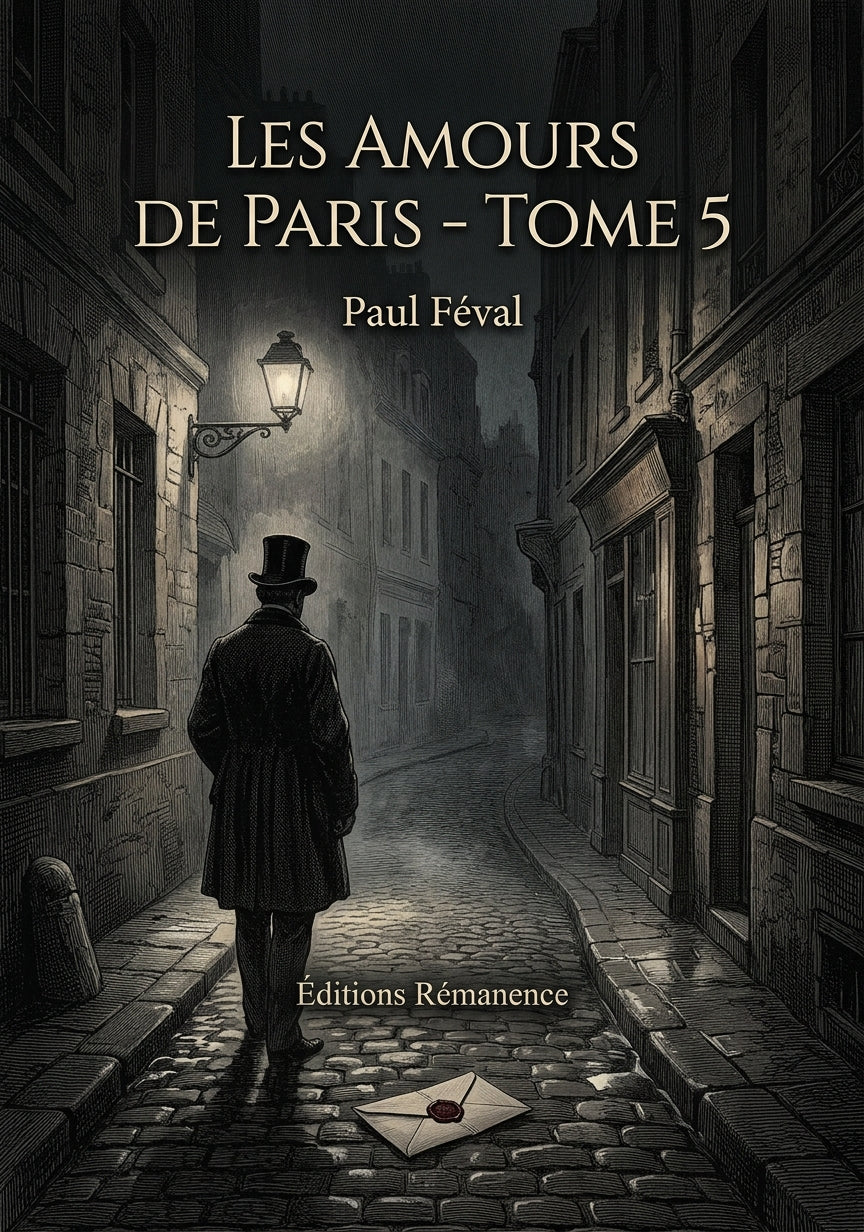 Livre Les Amours de Paris - Tome 5 par Paul Féval - Couverture - Editions Remanence