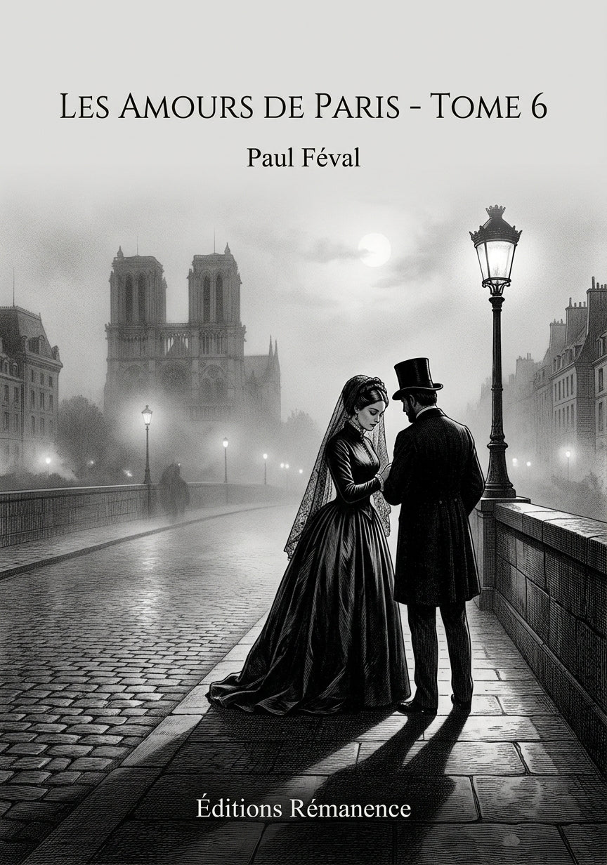 Livre Les Amours de Paris - Tome 6 par Paul Féval - Couverture - Editions Remanence