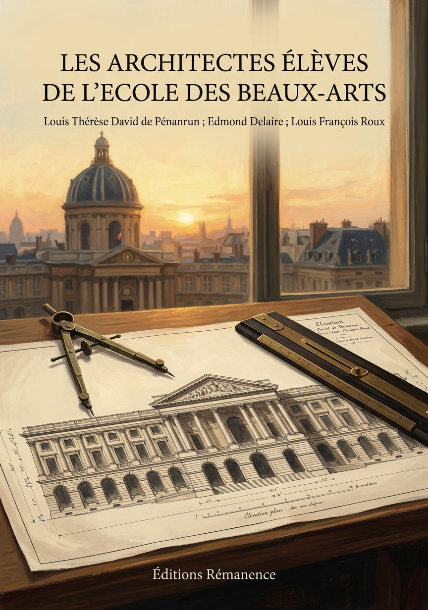 Livre Les architectes élèves de l’Ecole des beaux-arts par Louis Thérèse David de Pénanrun ; Edmond Delaire ; Louis François Roux - Couverture - Editions Remanence