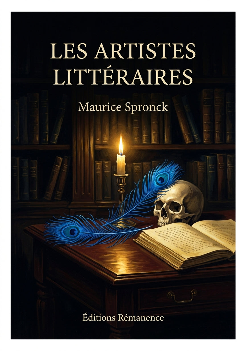 Livre Les Artistes littéraires par Maurice Spronck - Couverture - Editions Remanence