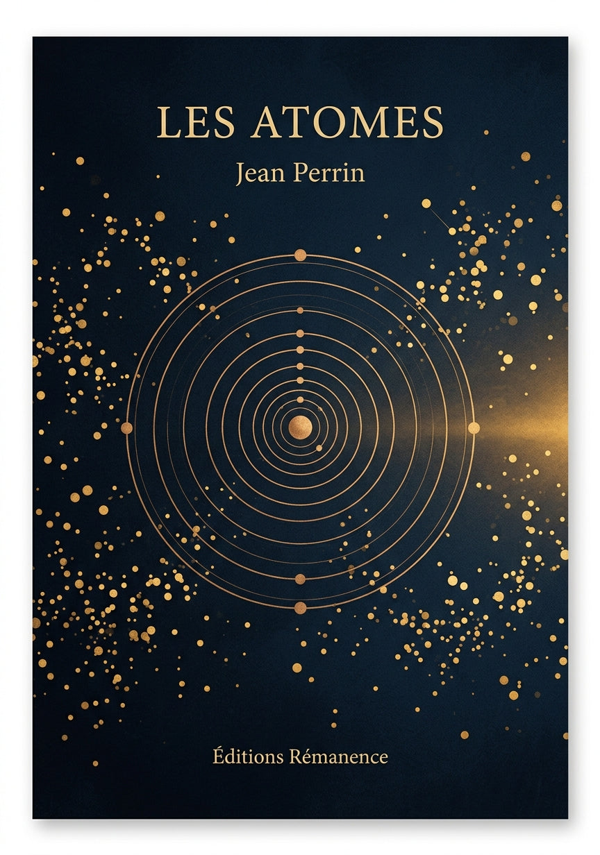 Livre Les Atomes par Jean Perrin - Couverture - Editions Remanence
