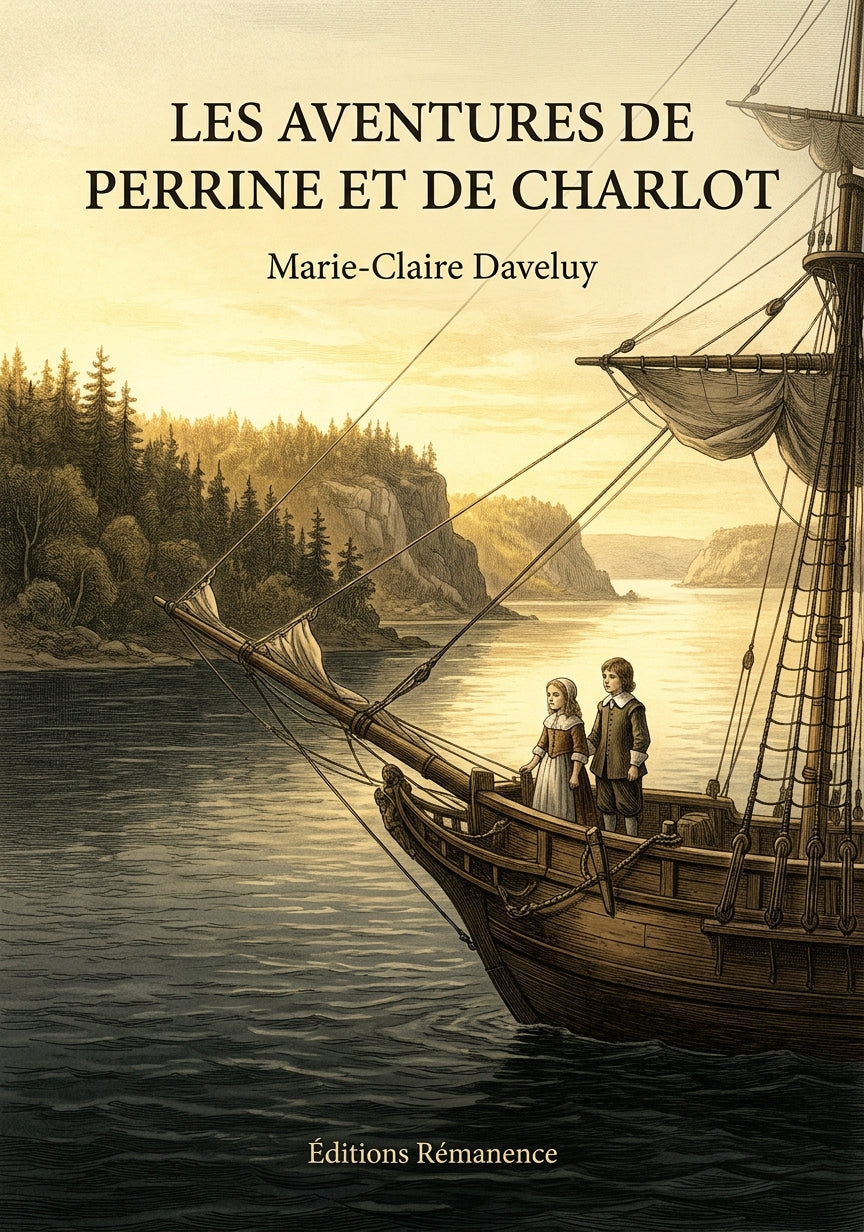 Livre Les aventures de Perrine et de Charlot par Marie-Claire Daveluy - Couverture - Editions Remanence