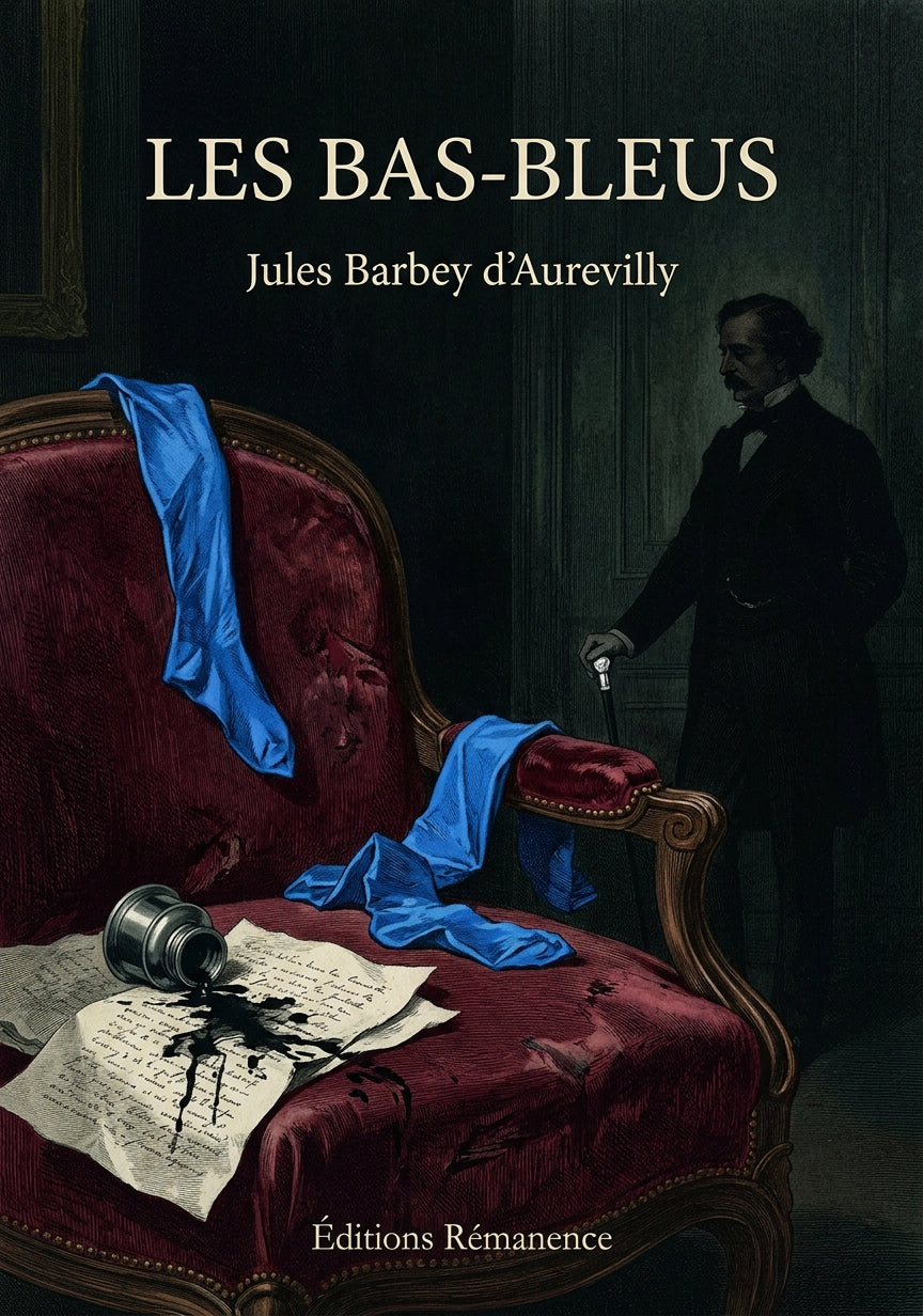 Livre Les Bas-bleus par Jules Barbey d’Aurevilly - Couverture - Editions Remanence
