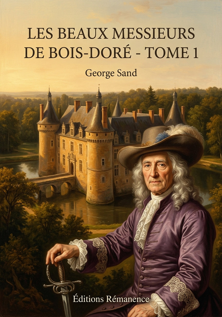 Livre Les Beaux Messieurs de Bois-Doré - Tome 1 par George Sand - Couverture - Editions Remanence