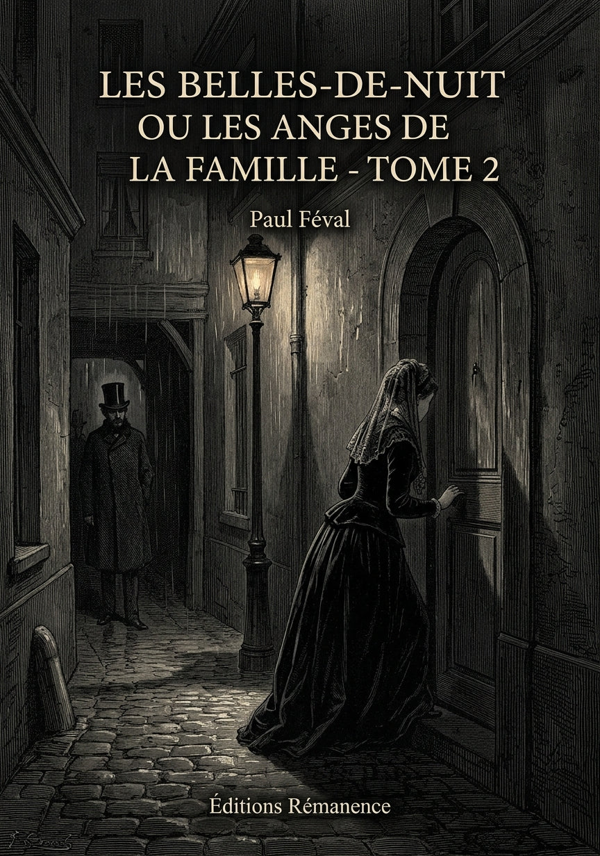 Livre Les Belles-de-nuit ou Les Anges de la famille - Tome 2 par Paul Féval - Couverture - Editions Remanence