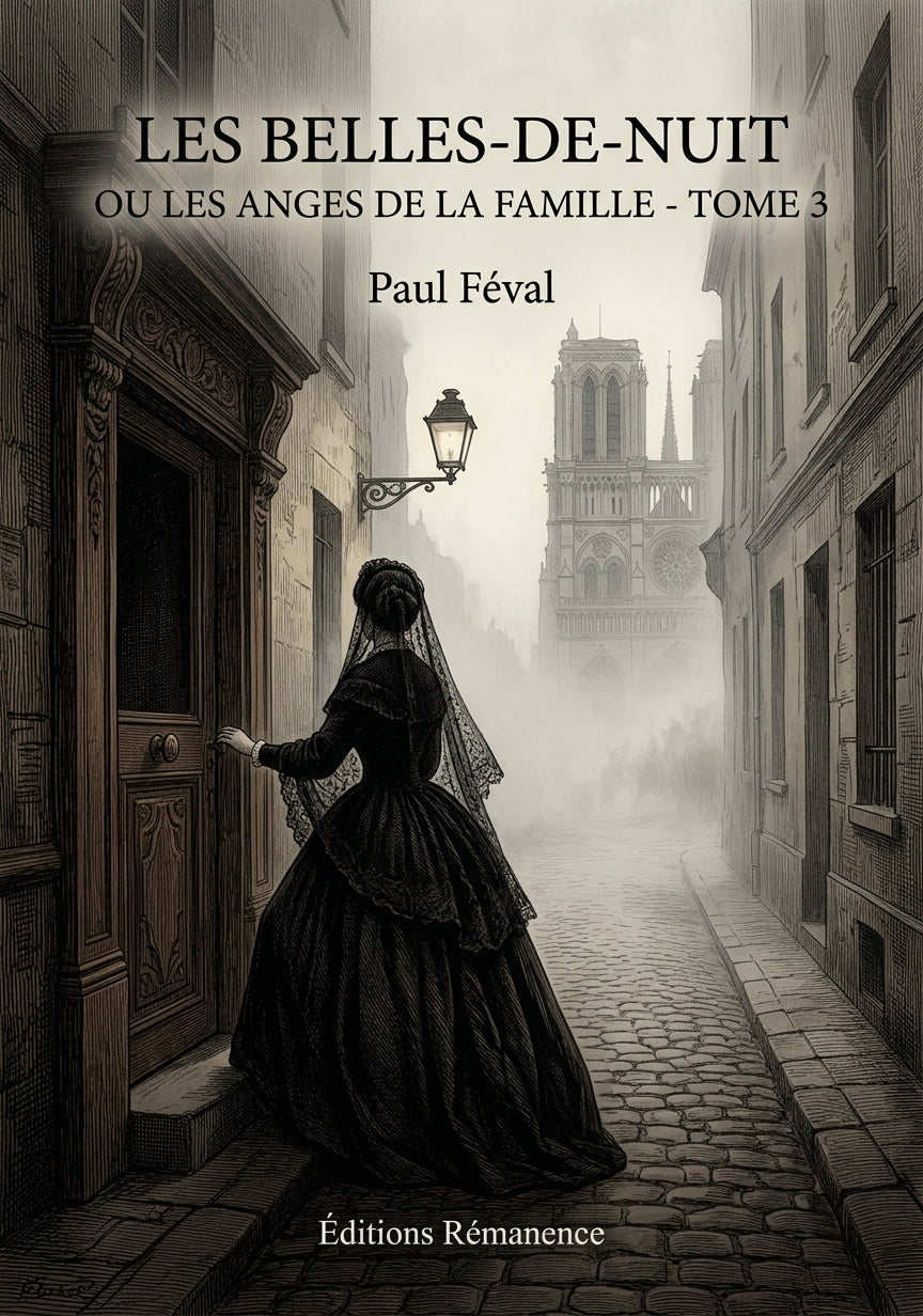 Livre Les Belles-de-nuit ou Les Anges de la famille - Tome 3 par Paul Féval - Couverture - Editions Remanence
