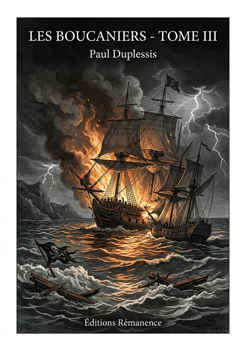 Livre Les Boucaniers - Tome III par Paul Duplessis - Couverture - Editions Remanence
