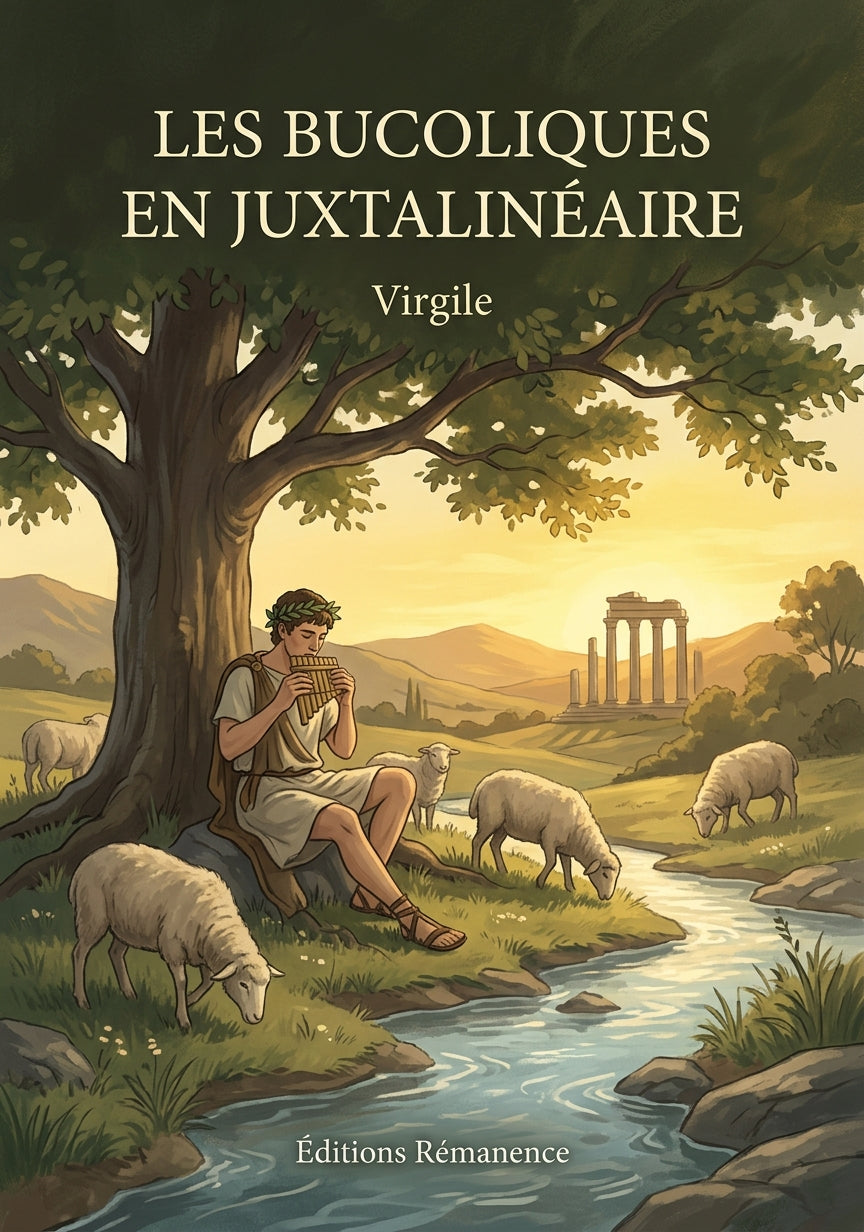 Livre Les Bucoliques en juxtalinéaire par Virgile - Couverture - Editions Remanence