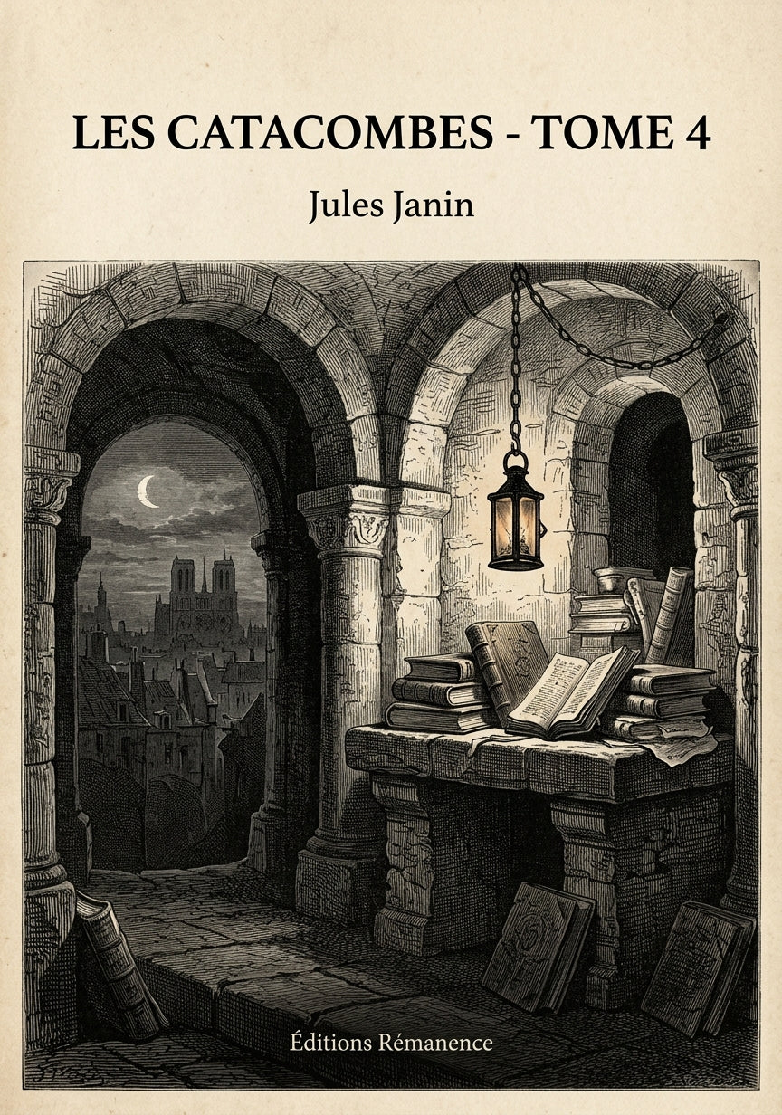 Livre Les Catacombes - Tome 4 par Jules Janin - Couverture - Editions Remanence
