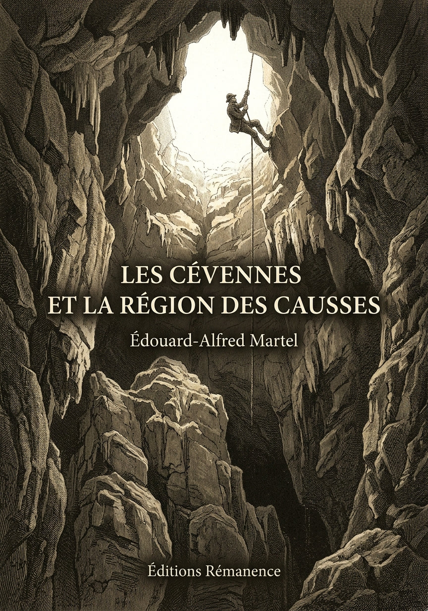 Livre Les Cévennes et la région des Causses par Édouard-Alfred Martel - Couverture - Editions Remanence