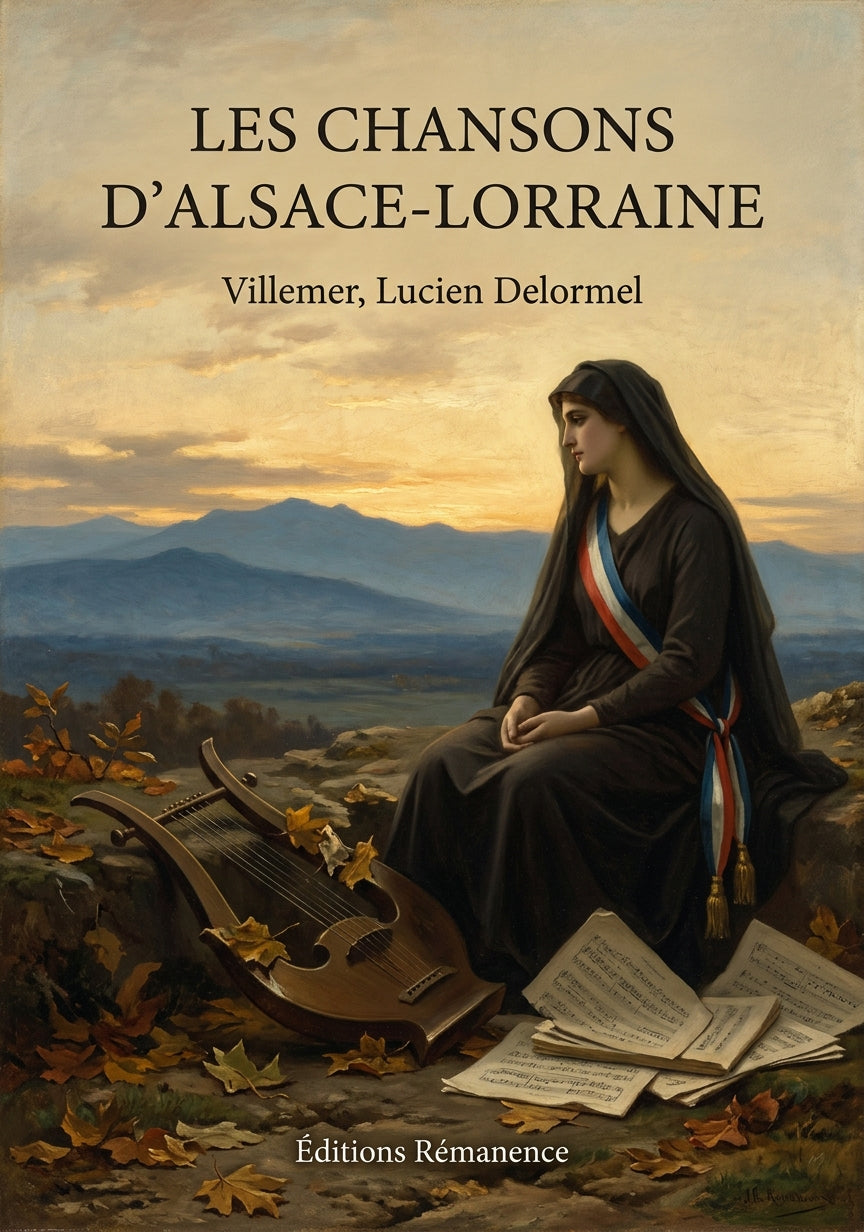 Livre Les Chansons d’Alsace-Lorraine par Villemer, Lucien Delormel - Couverture - Editions Remanence
