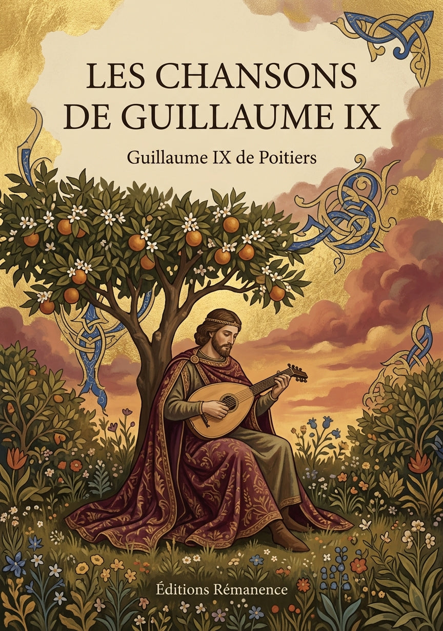 Livre Les chansons de Guillaume IX par Guillaume IX de Poitiers - Couverture - Editions Remanence