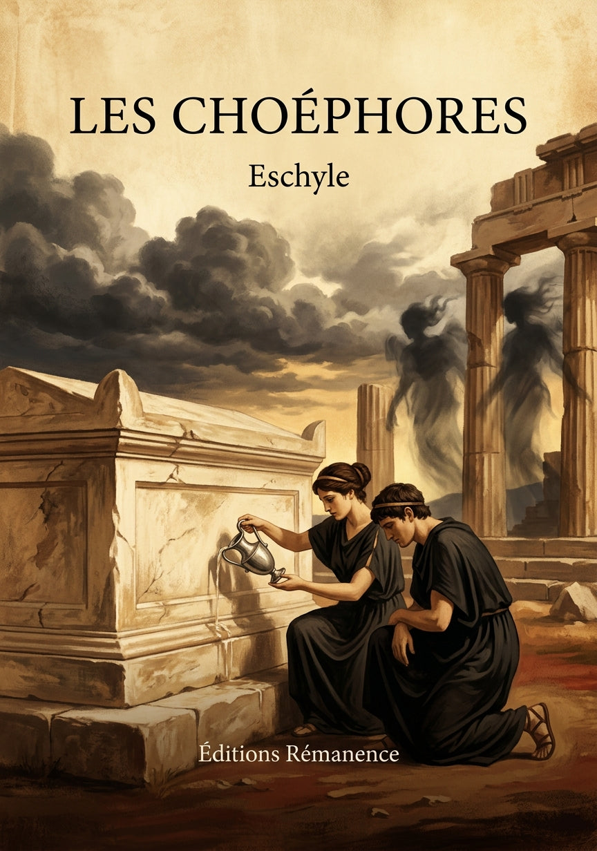 Livre Les Choéphores par Eschyle - Couverture - Editions Remanence