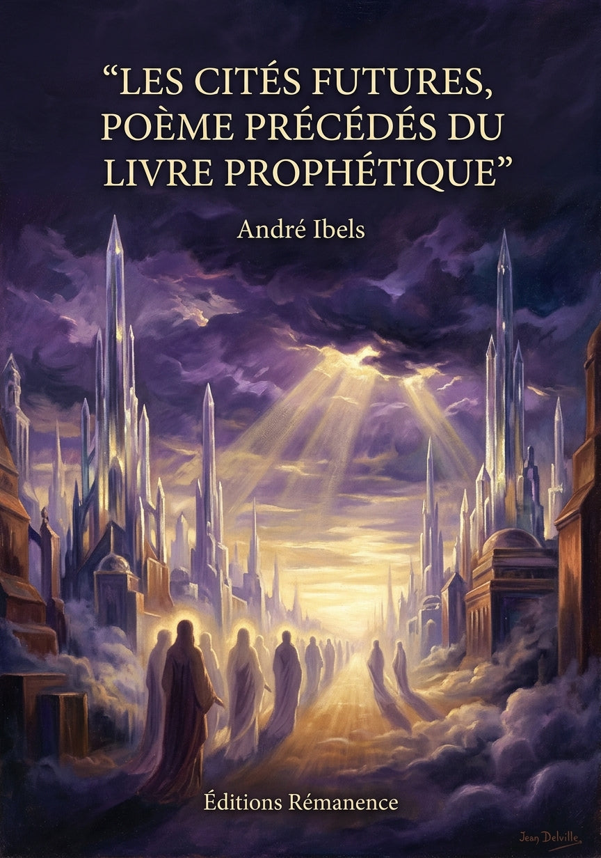 Livre Les Cités futures, Poème précédés du Livre prophétique par André Ibels - Couverture - Editions Remanence