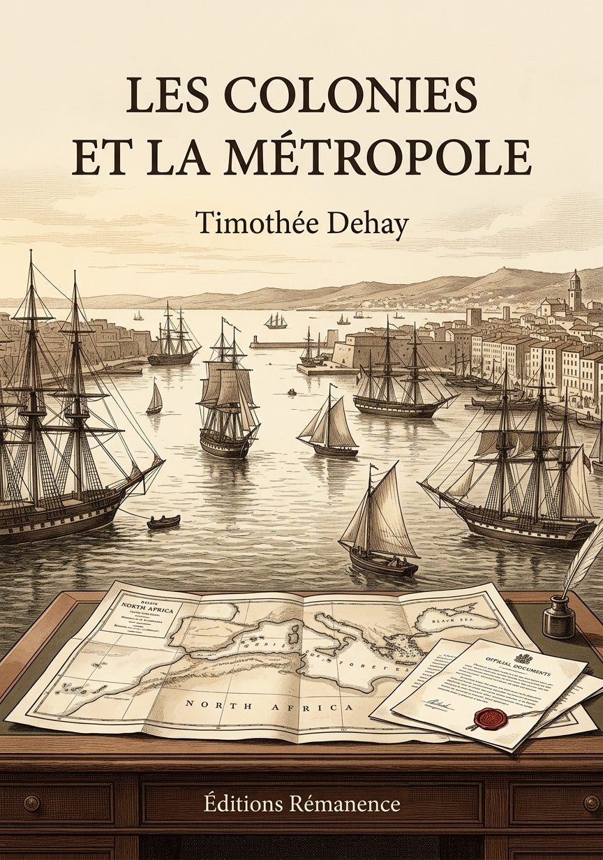 Livre Les colonies et la métropole par Timothée Dehay - Couverture - Editions Remanence