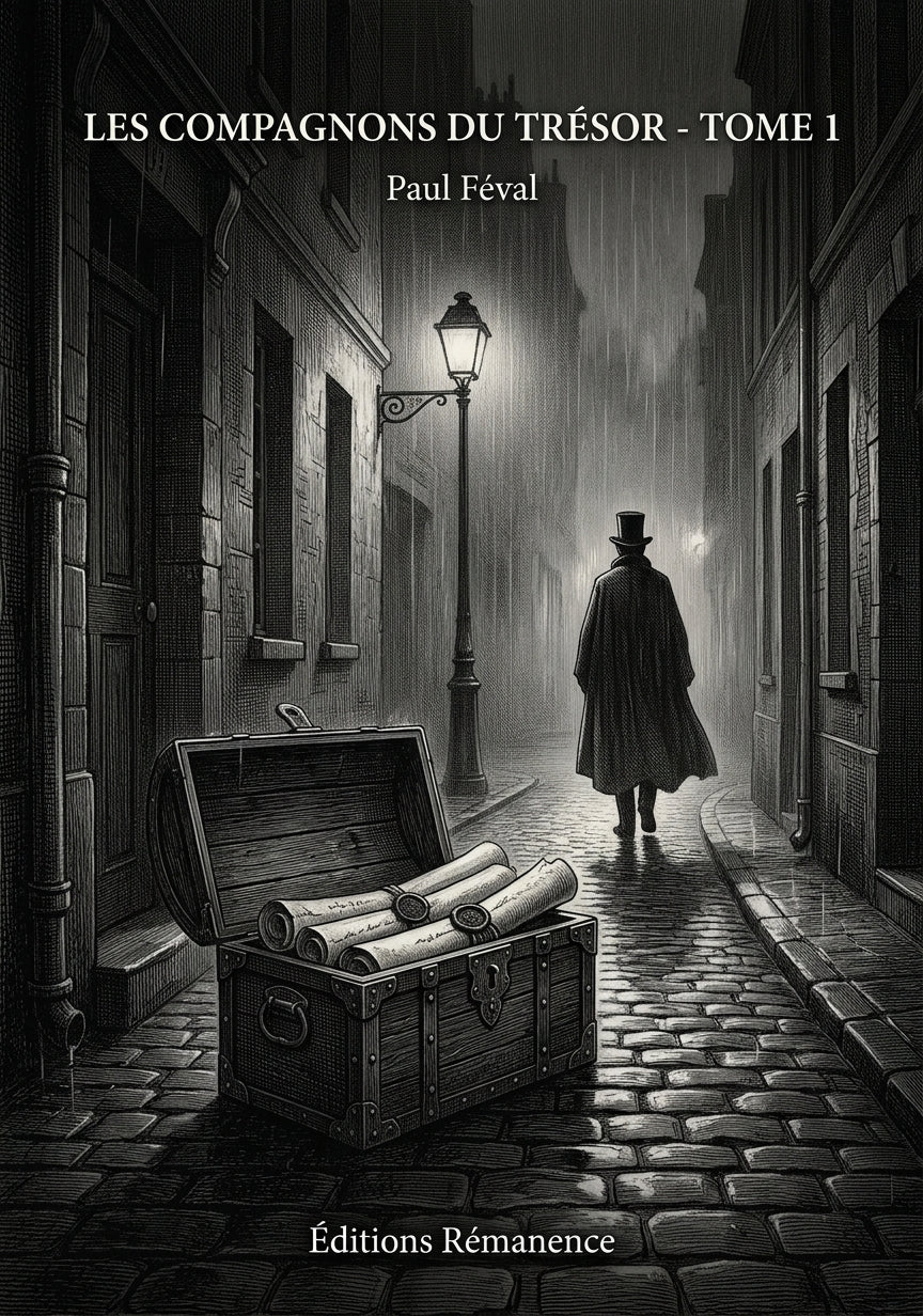 Livre Les Compagnons du trésor - Tome 1 par Paul Féval - Couverture - Editions Remanence