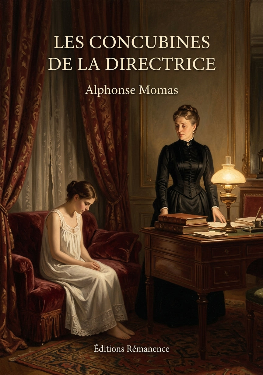 Livre Les Concubines de la directrice par Alphonse Momas - Couverture - Editions Remanence